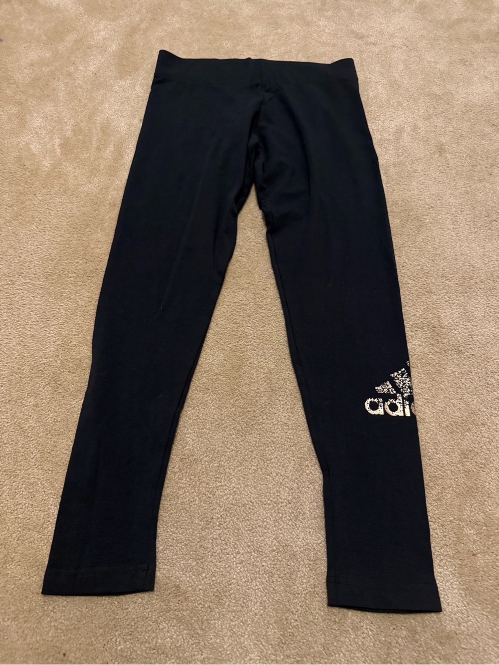 adidas Black Athletic Leggings Size Medium